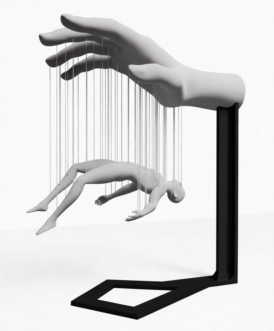 Marionette Hand Sculpture free 3D printable STL
