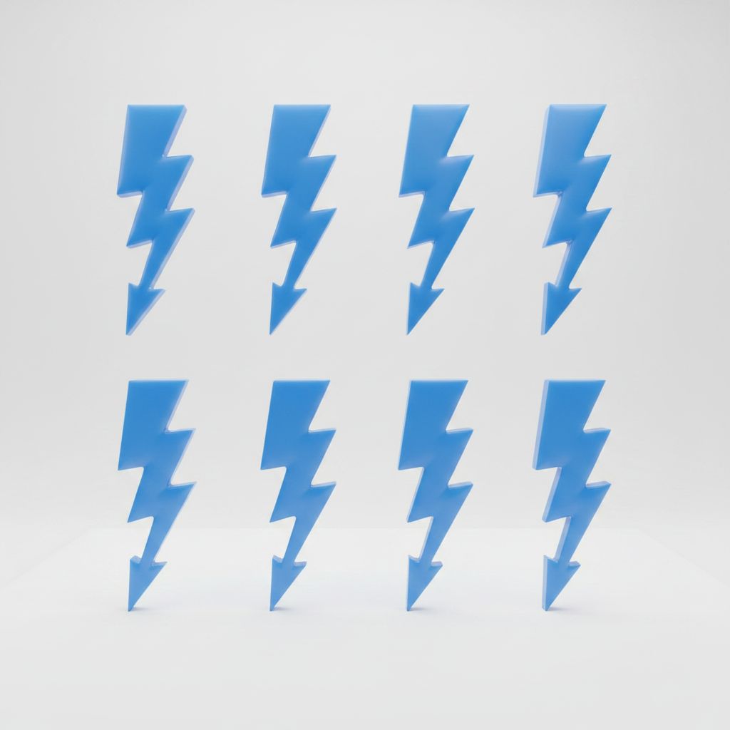 Lightning Bolt Token free 3D printable STL