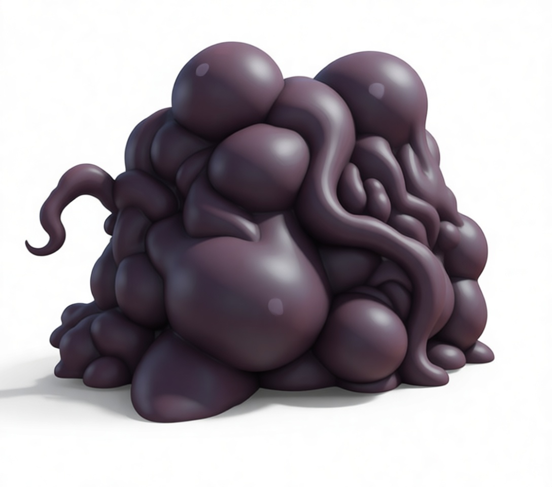 Blob Monster Figurine free 3D printable STL