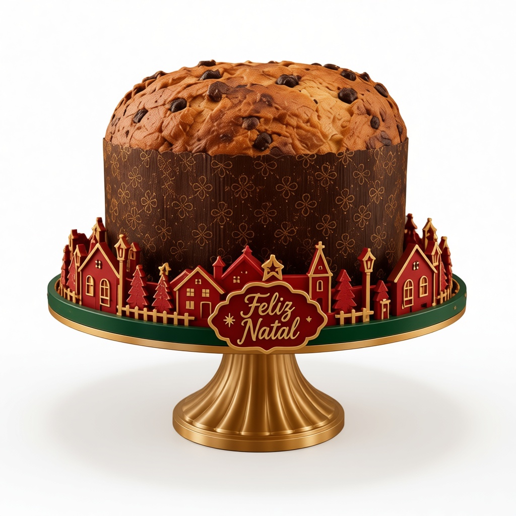 Christmas Panettone Model free 3D printable STL