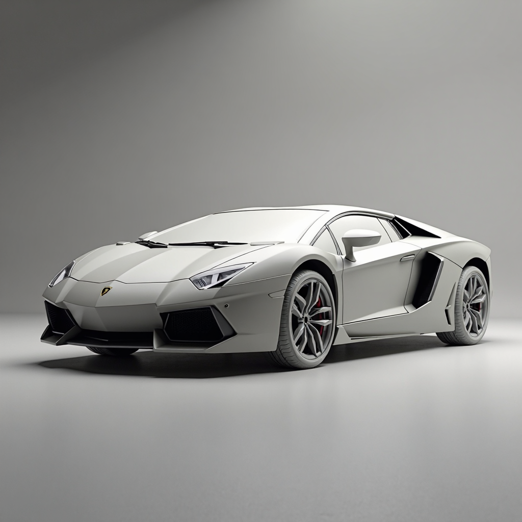 Lamborghini Aventador Model free 3D printable STL