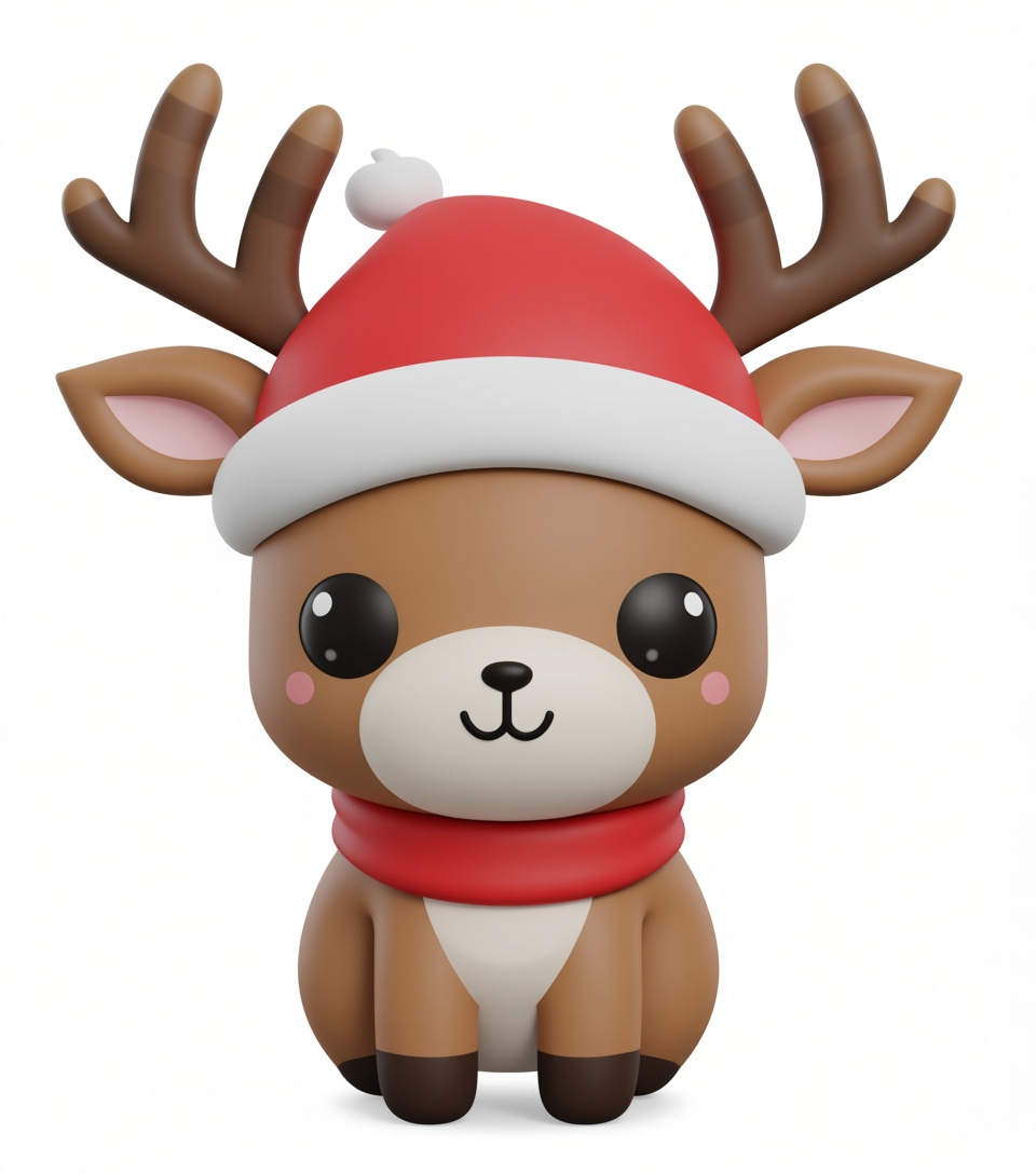 Christmas Reindeer Figurine free 3D printable STL
