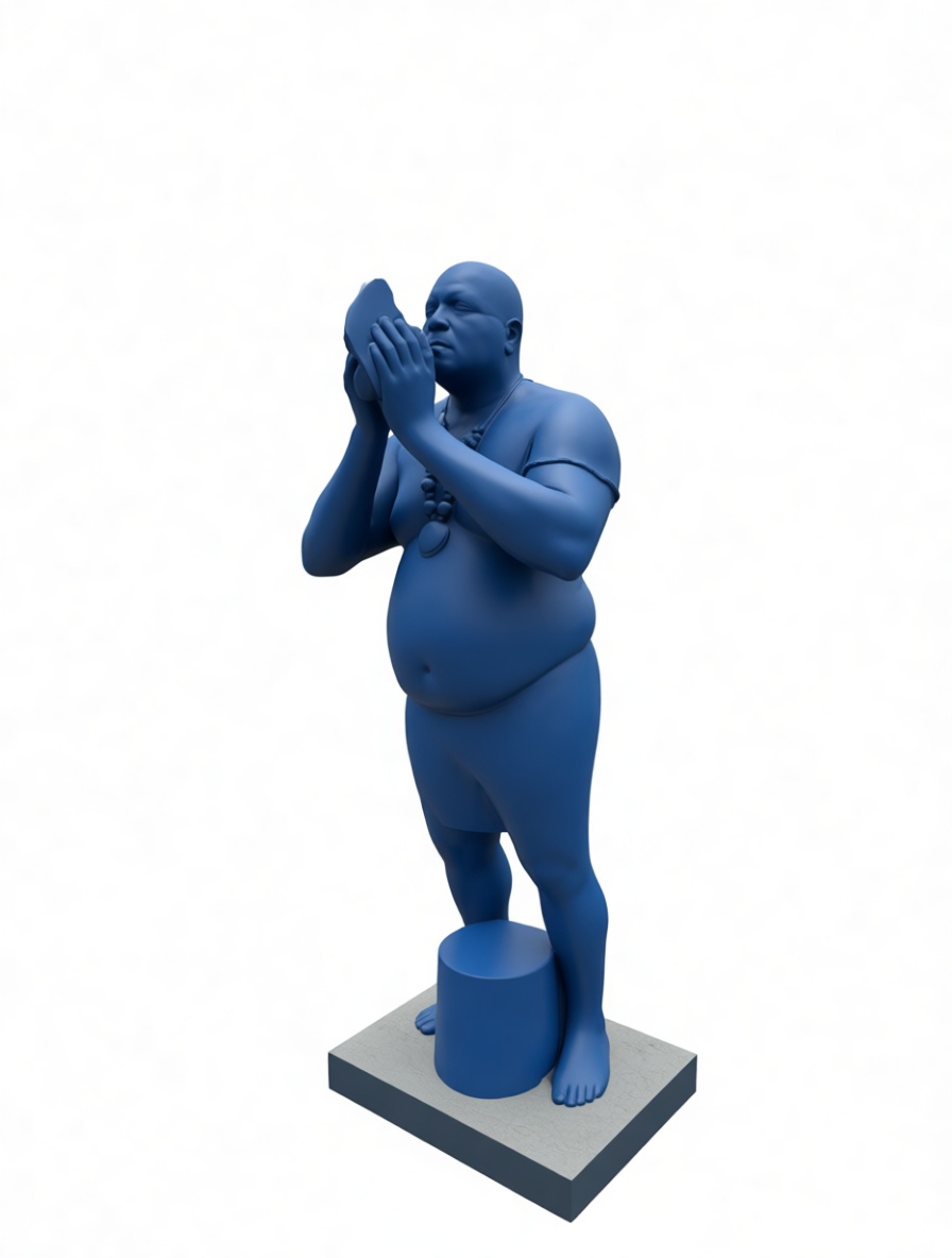 Conch Blowing Figure free 3D printable STL