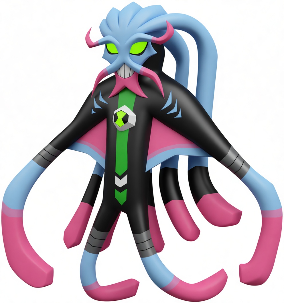 Vilgax 5-Limbs Figurine free 3D printable STL