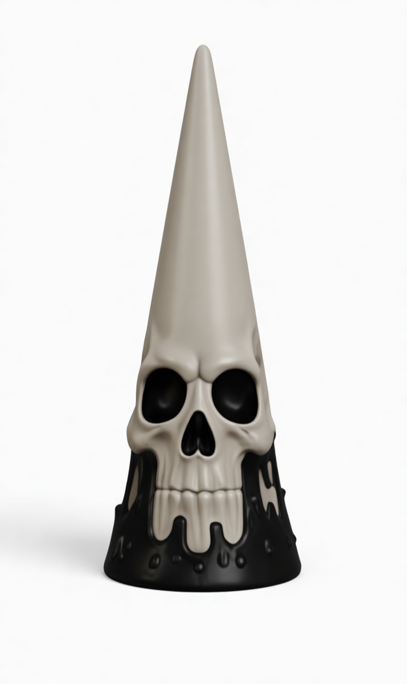 Skull Cone Sculpture free 3D printable STL