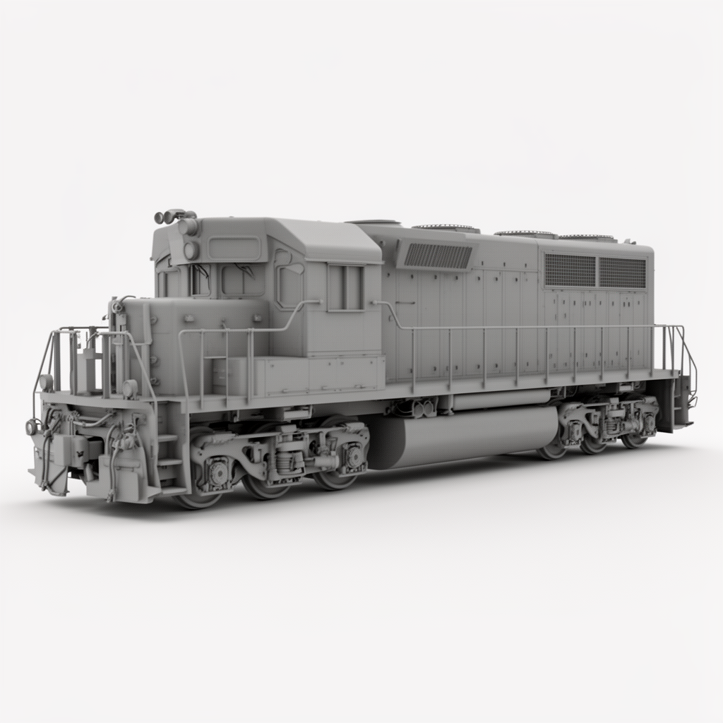 SD60 Locomotive Model free 3D printable STL