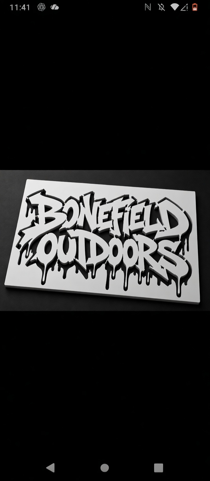 Bonefield Outdoors Sign free 3D printable STL