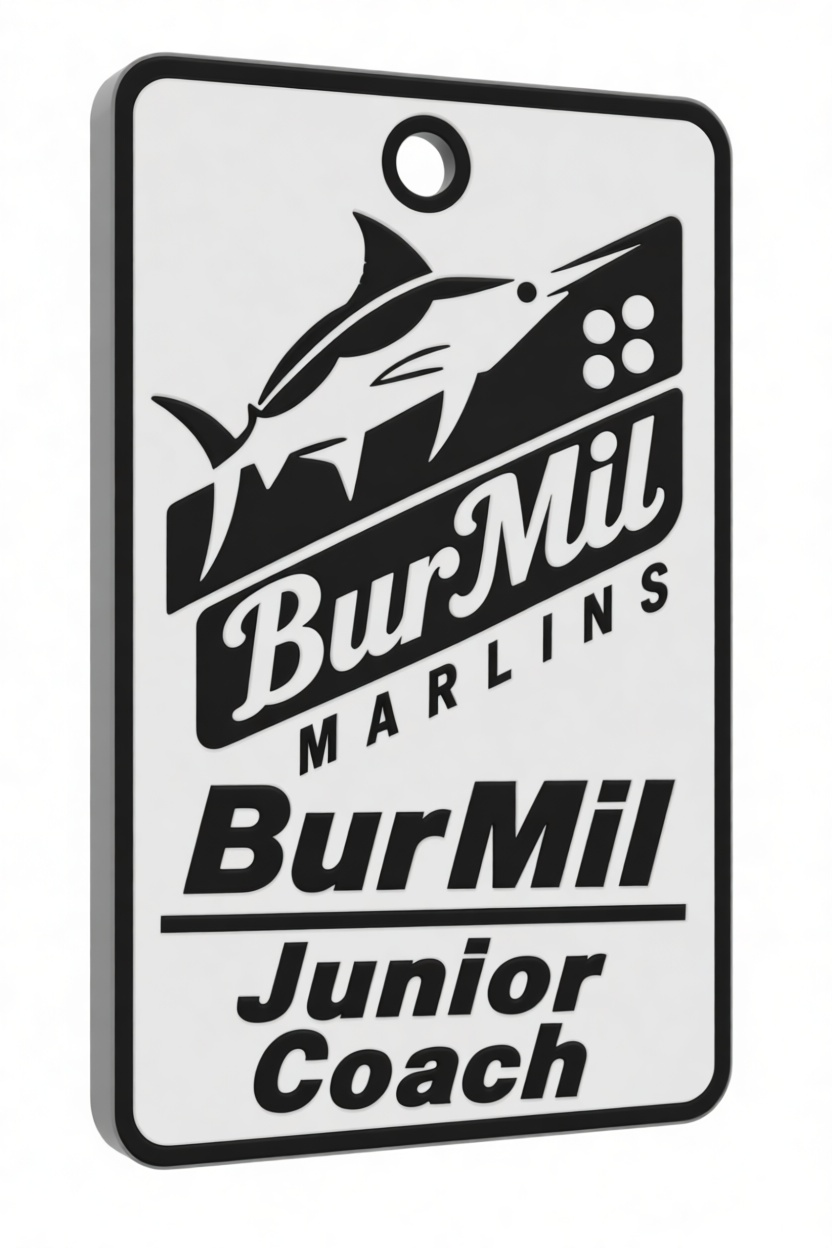 BurMil Junior Coach Tag free 3D printable STL