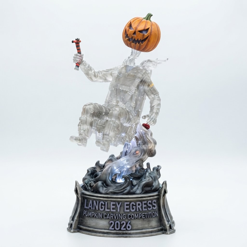 Langley Egress Pumpkin Figurine free 3D printable STL
