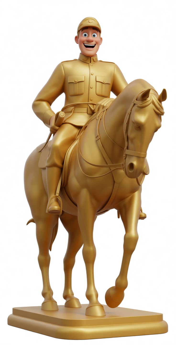 Tintin Figurine on Horse free 3D printable STL