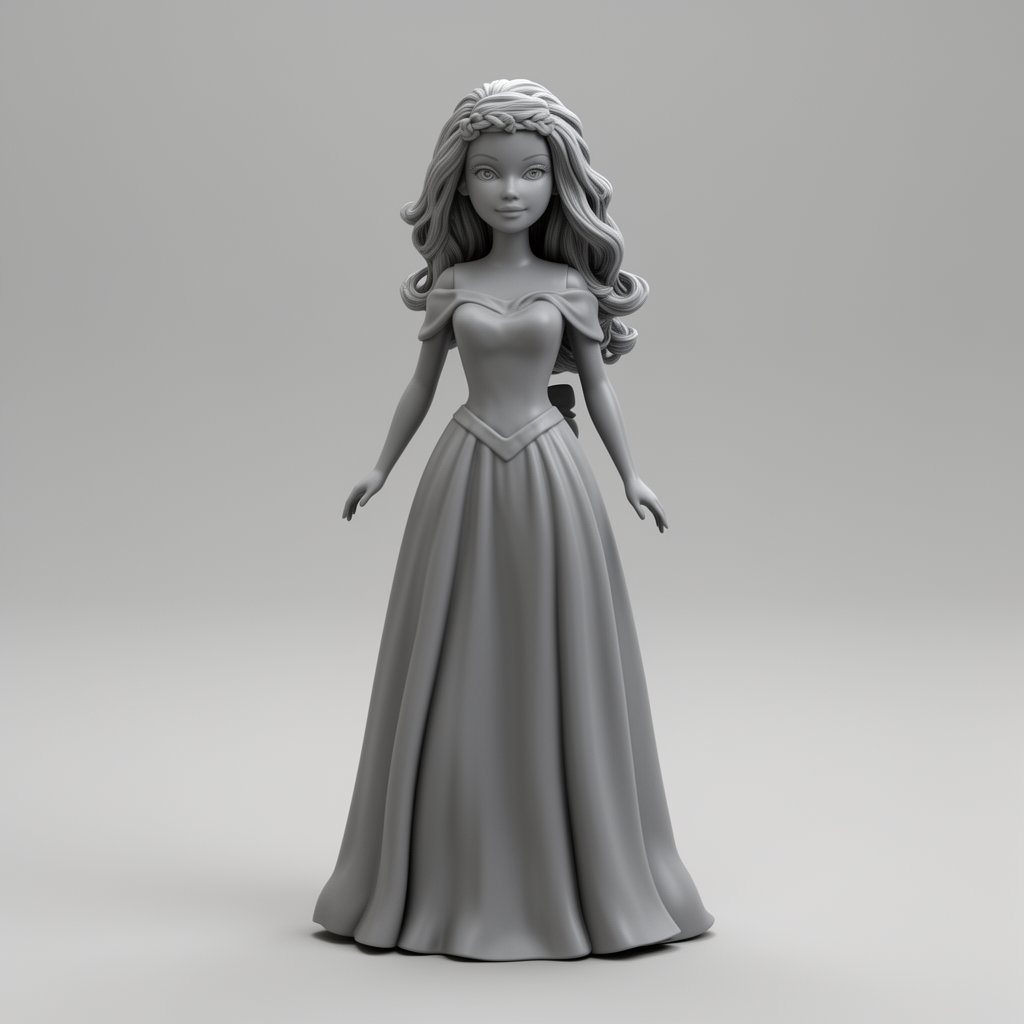 Barbie Doll Figurine free 3D printable STL