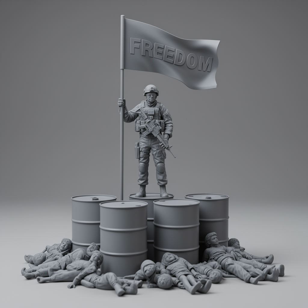 Oil War Victims Sculpture free 3D printable STL