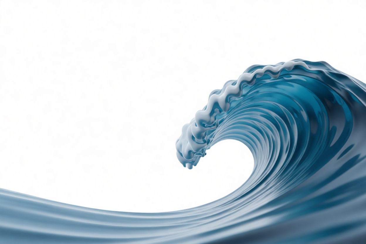Ocean Wave Sculpture free 3D printable STL