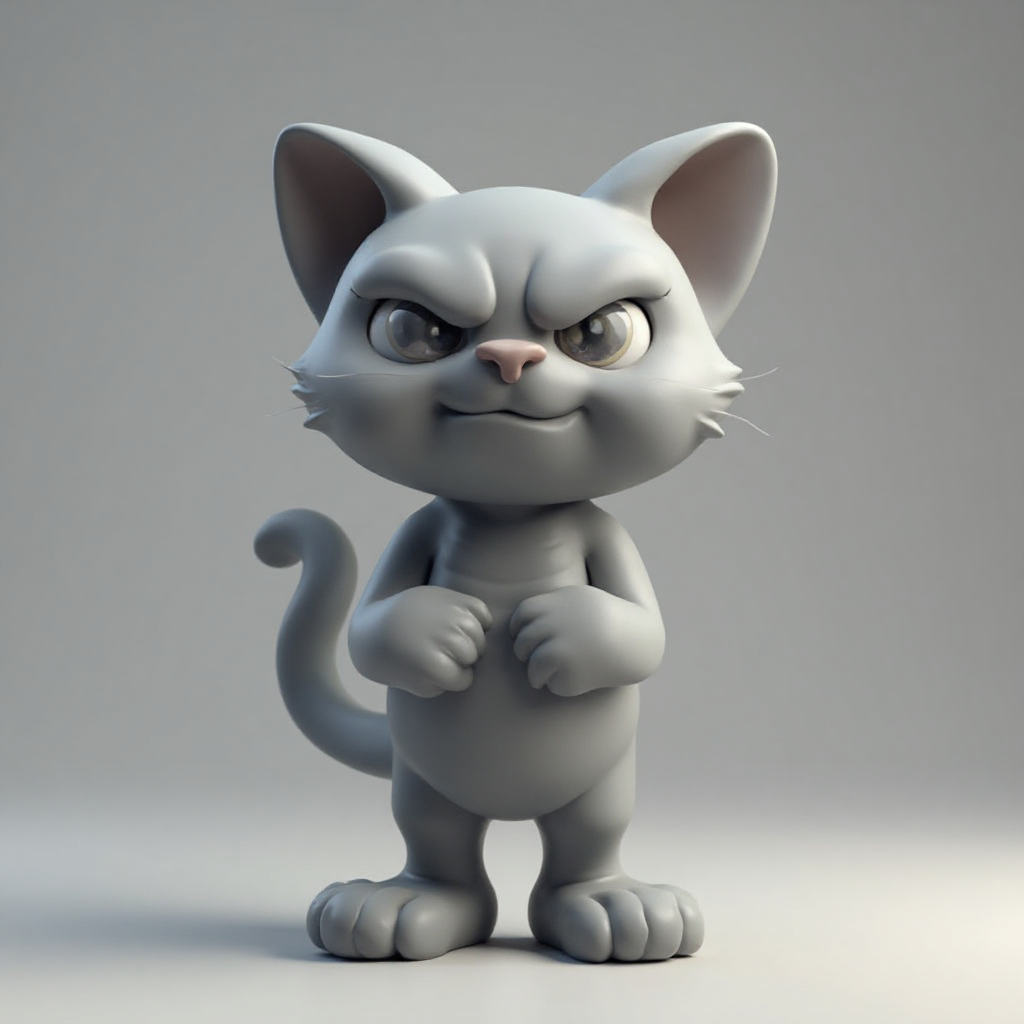 Tortoiseshell Cat Figurine free 3D printable STL