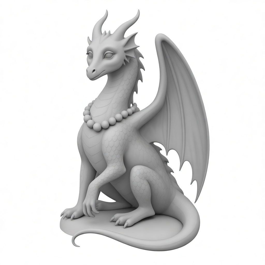 Cute Dragon Figurine free 3D printable STL