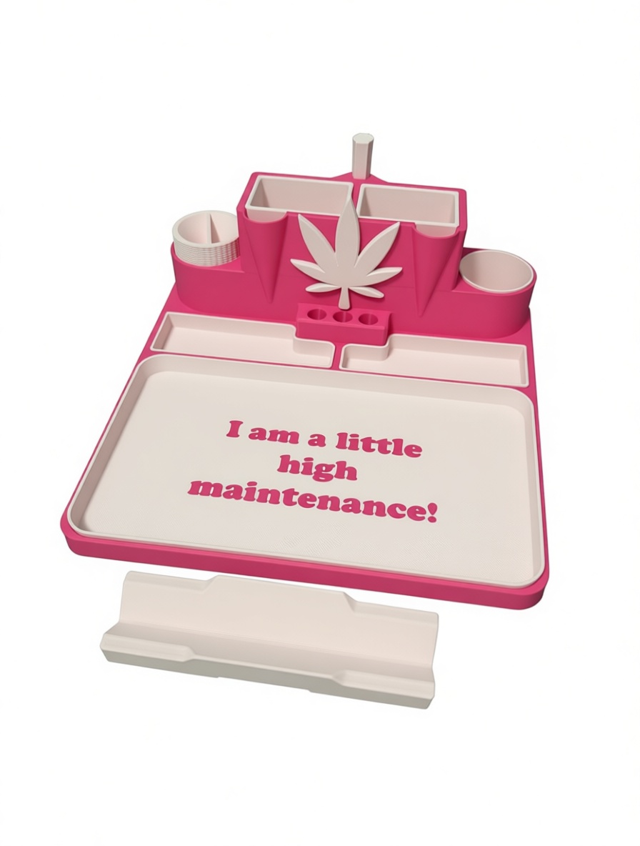 High Maintenance Rolling Tray free 3D printable STL