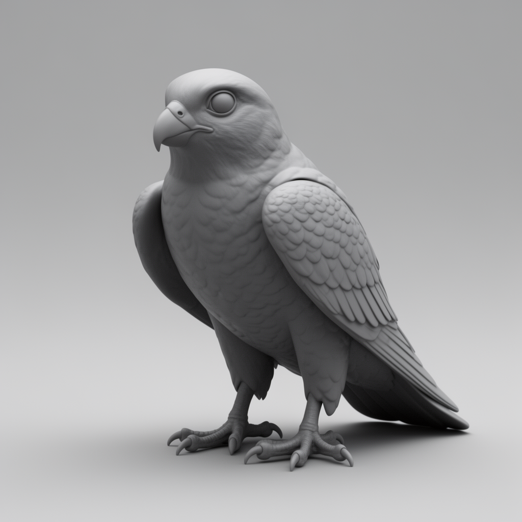 Falco Pellegrino Figurine free 3D printable STL