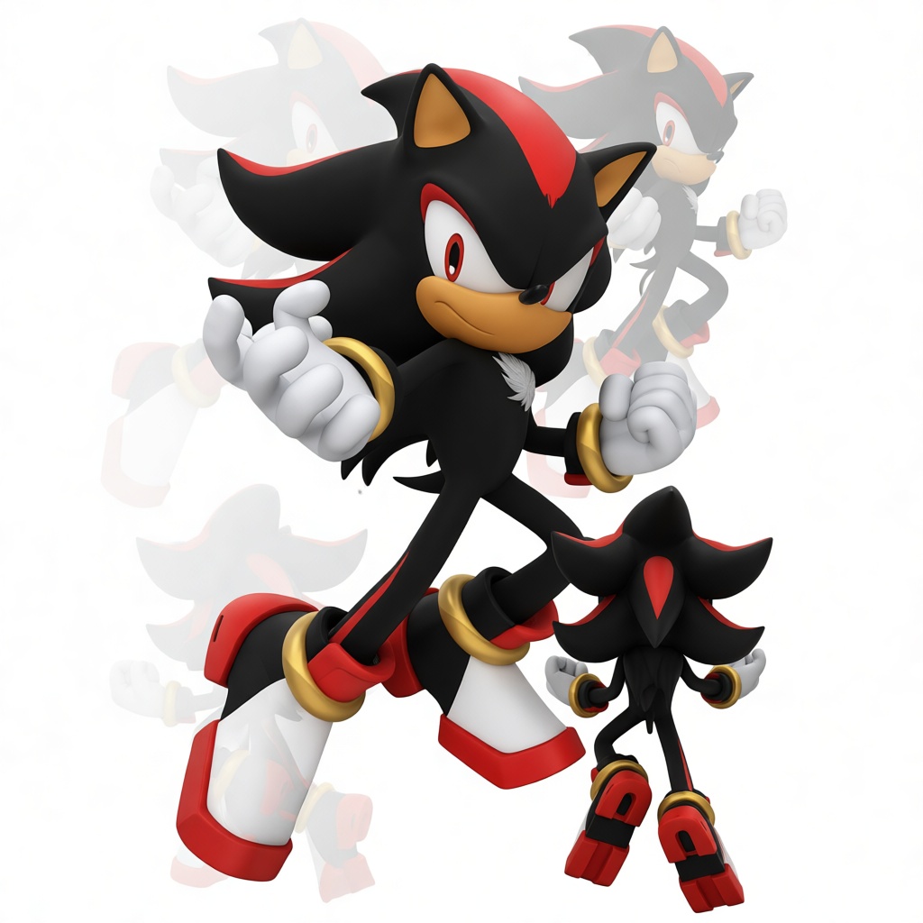 Shadow the Hedgehog Figurine free 3D printable STL