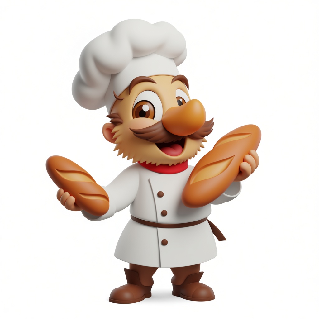 Cartoon Baker Figurine free 3D printable STL