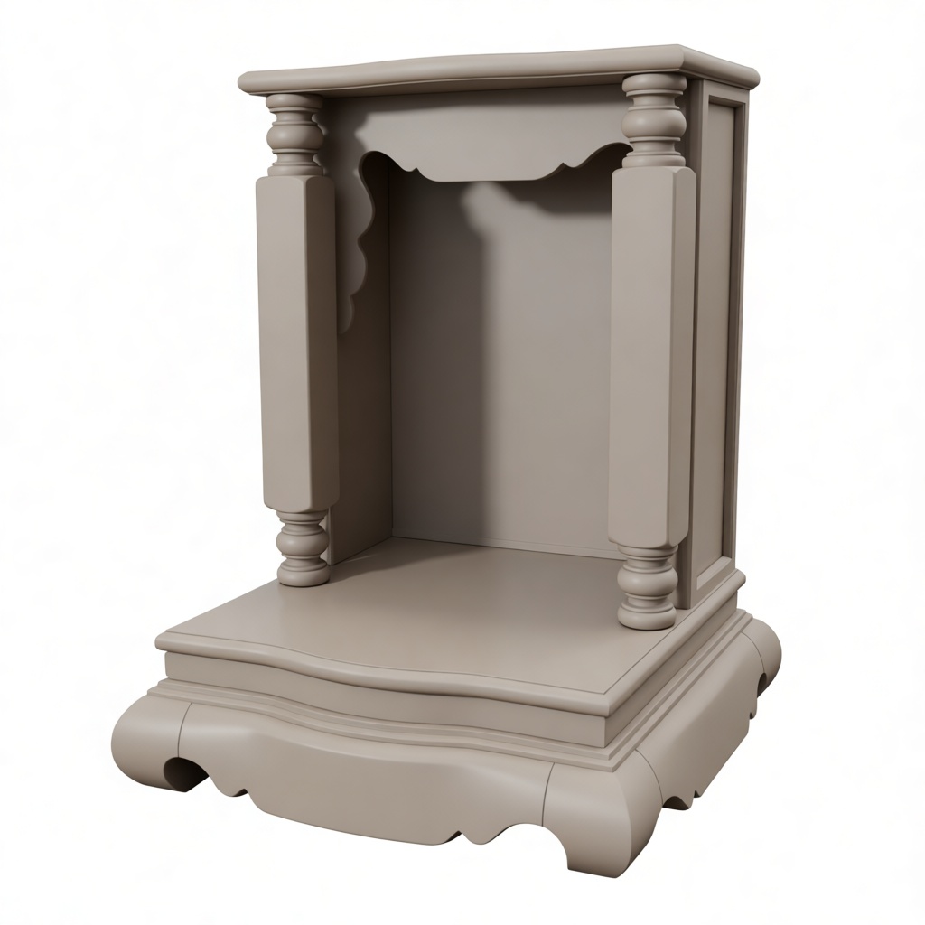 Wooden Shrine Model free 3D printable STL