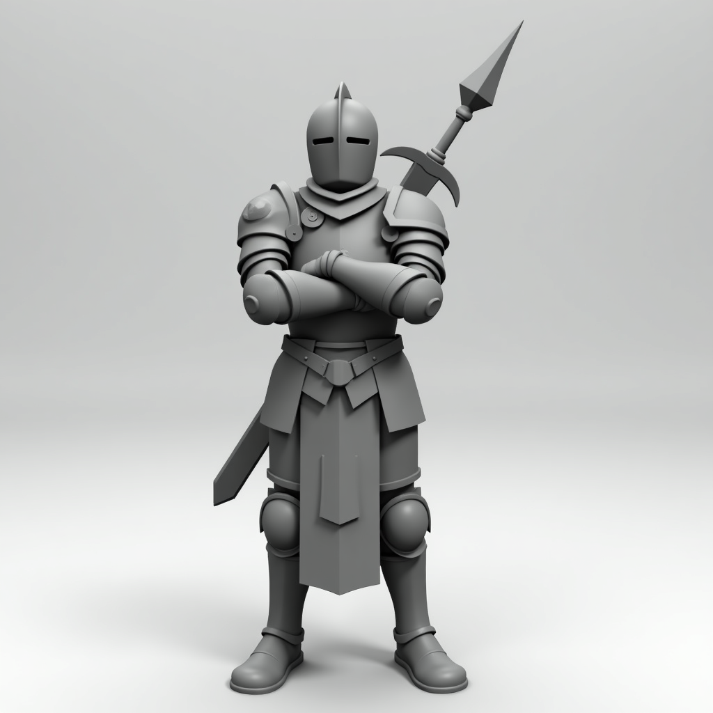 City Knight Figurine free 3D printable STL