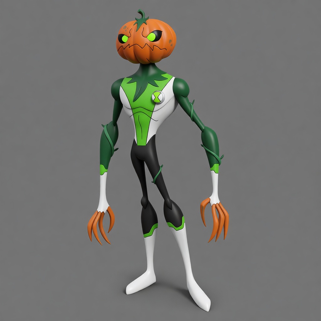 Pumpkinhead Alien Force Figurine free 3D printable STL
