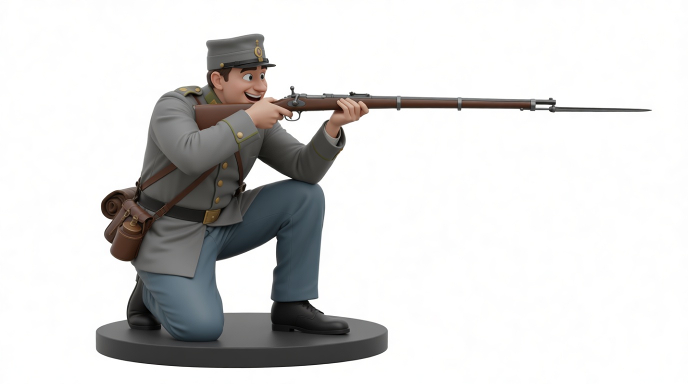 WWI French Soldier Figurine free 3D printable STL