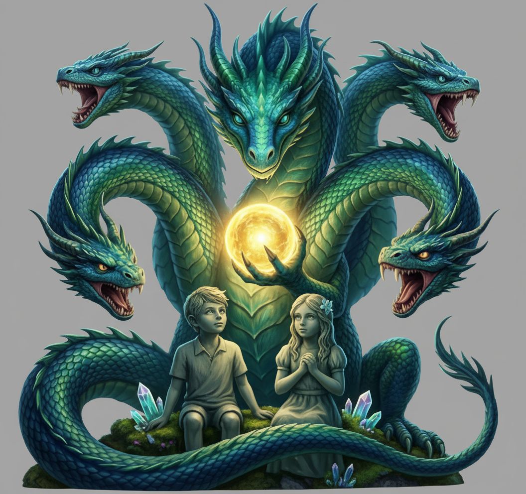 Hydra Dragon Statue free 3D printable STL