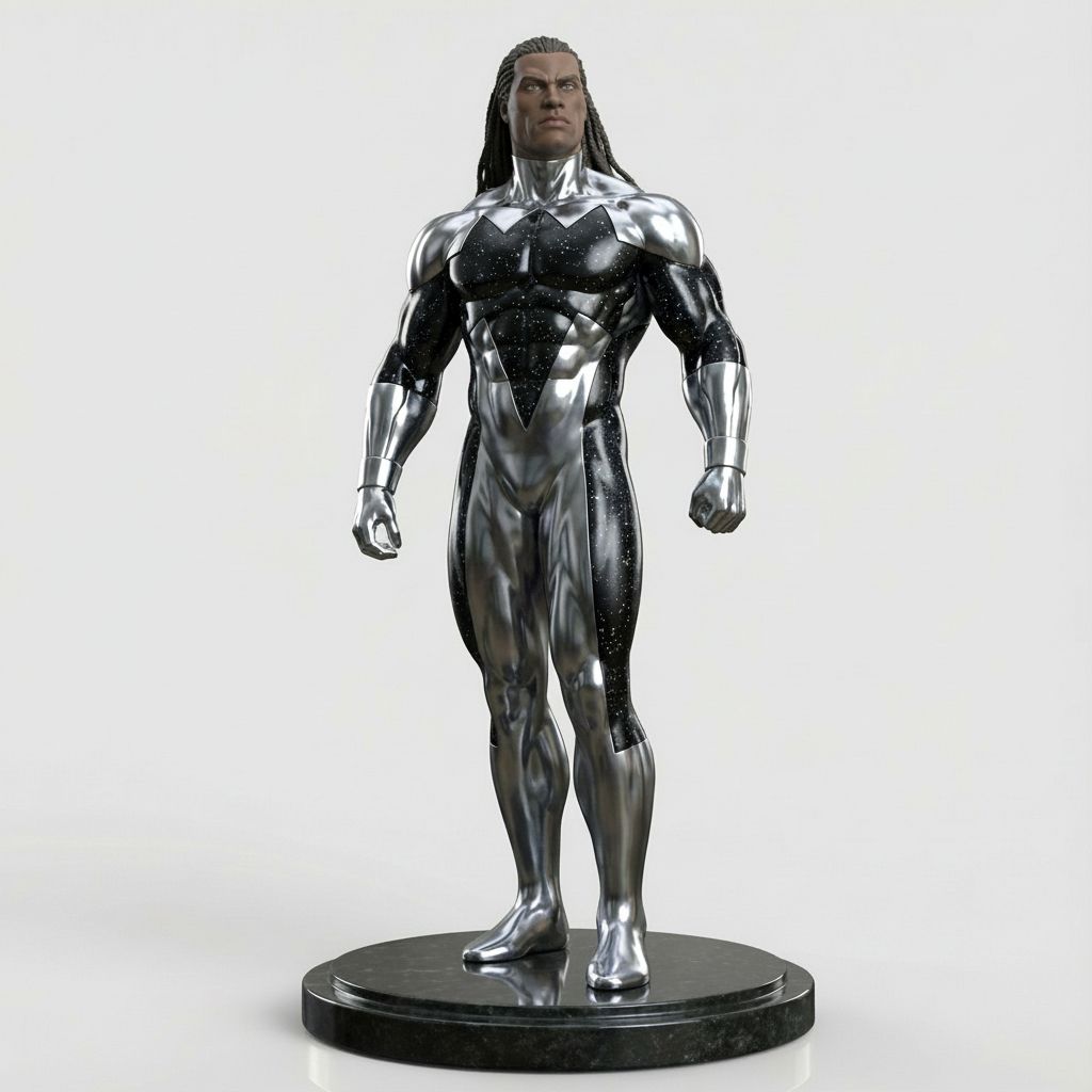 Shiny Superhero Figure free 3D printable STL