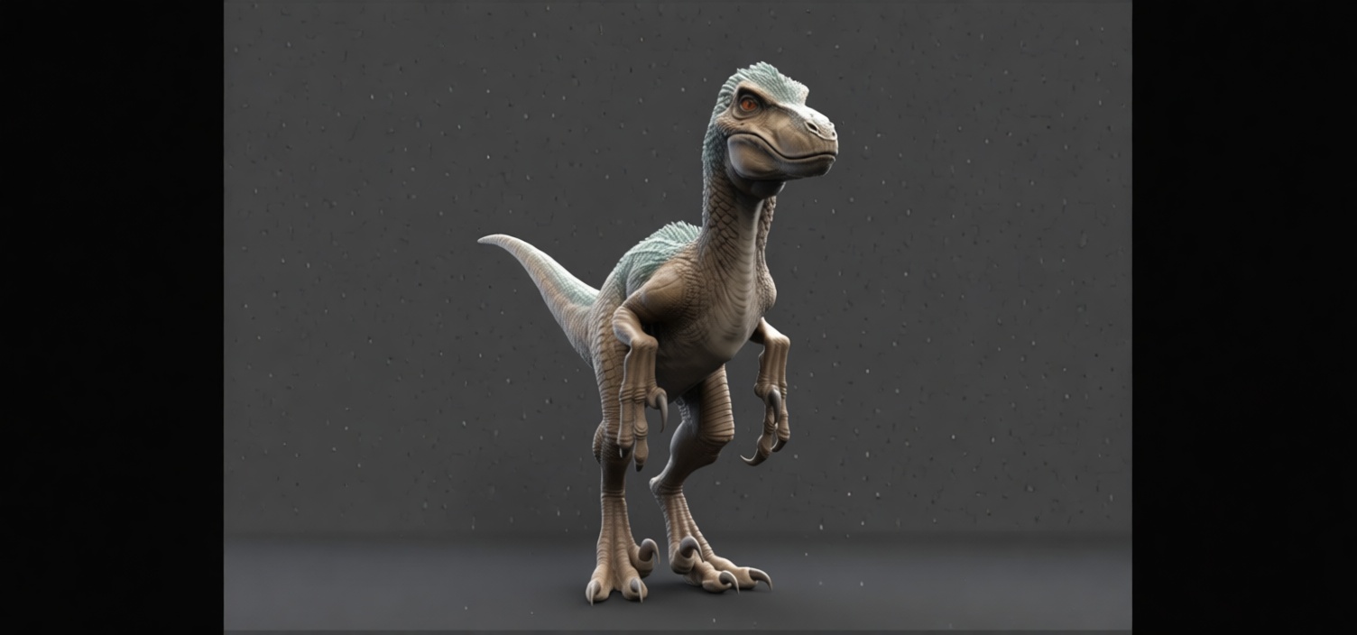 Velociraptor Dinosaur Figurine free 3D printable STL