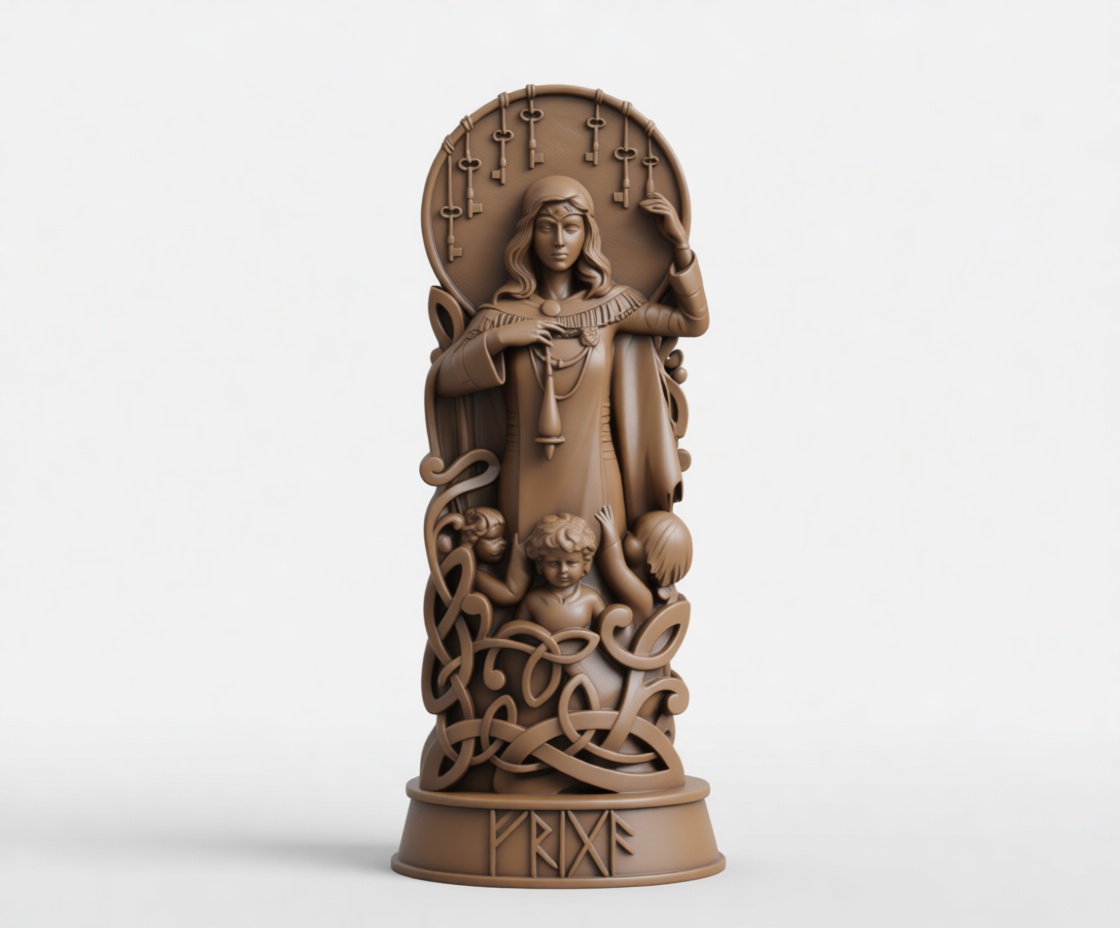 Freyja Figure Sculpture free 3D printable STL