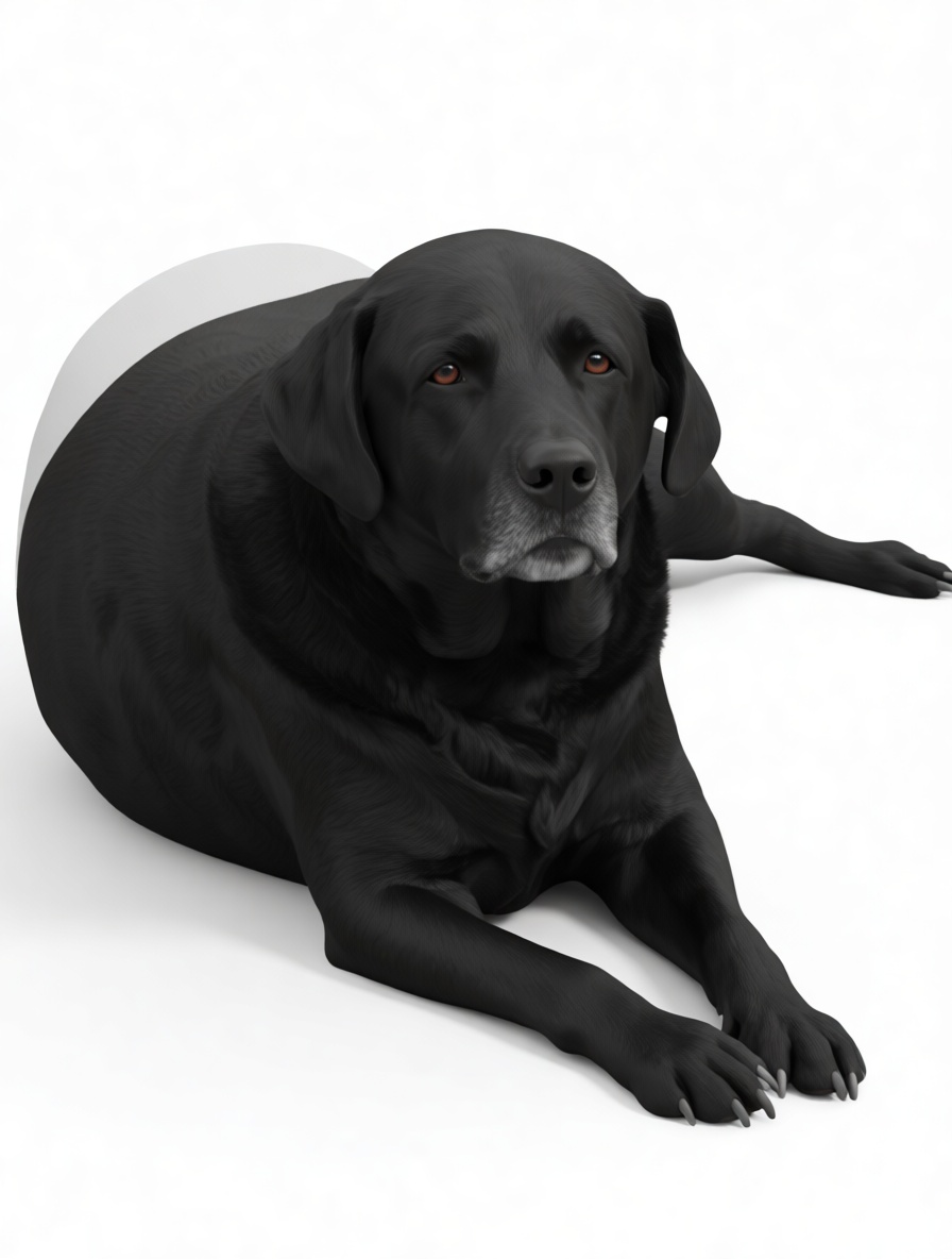 Black Labrador Retriever Figurine free 3D printable STL