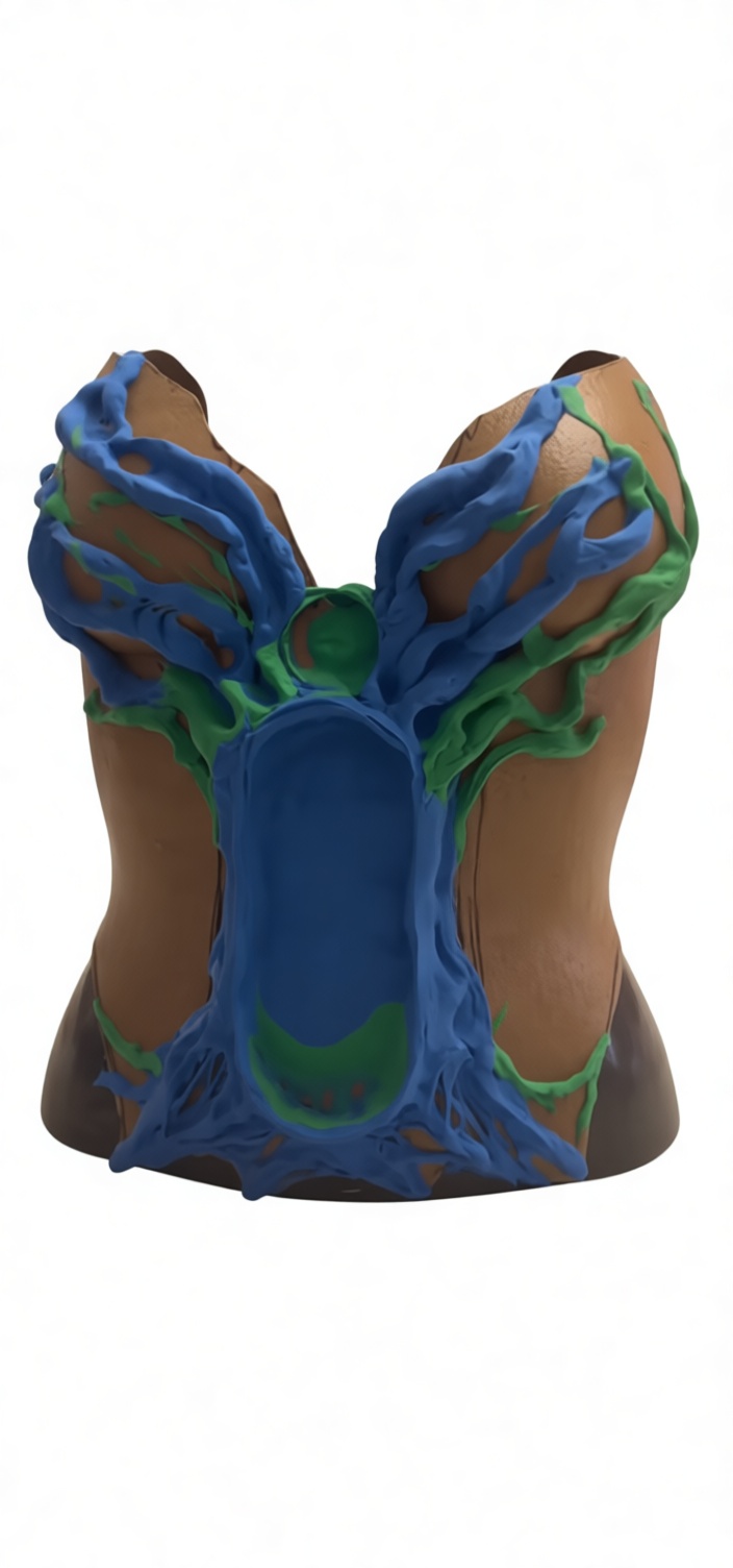 Tree Root Bust Sculpture free 3D printable STL