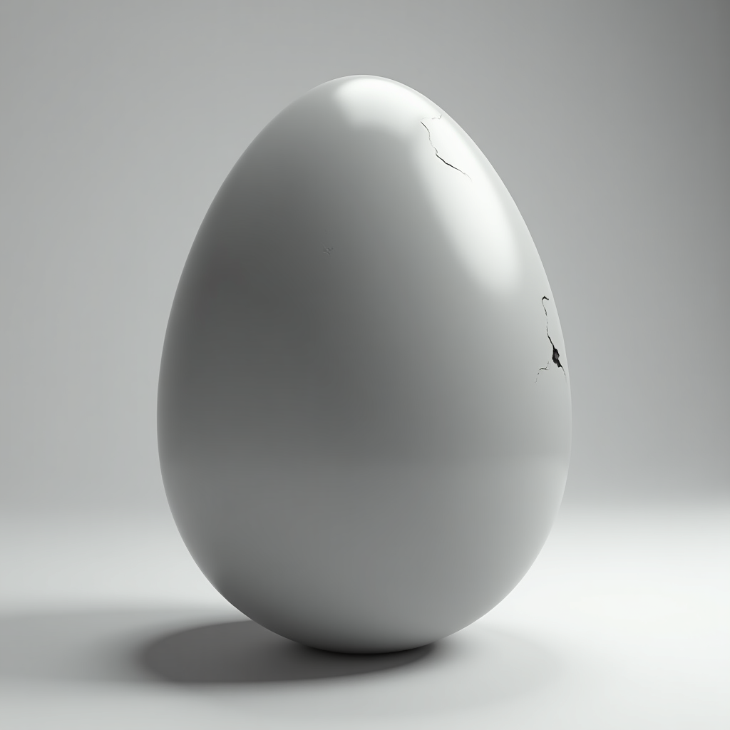 Cracked Egg Model free 3D printable STL