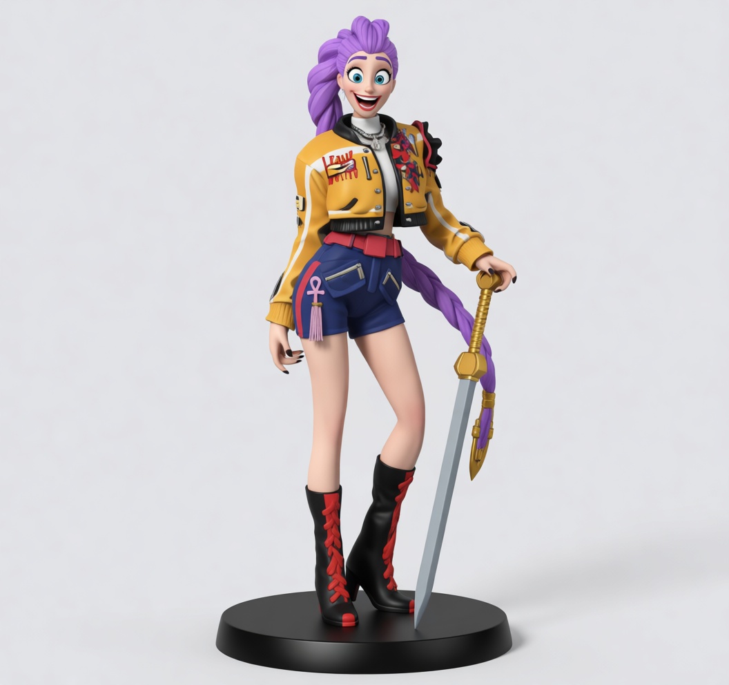 Jinx League Figurine free 3D printable STL