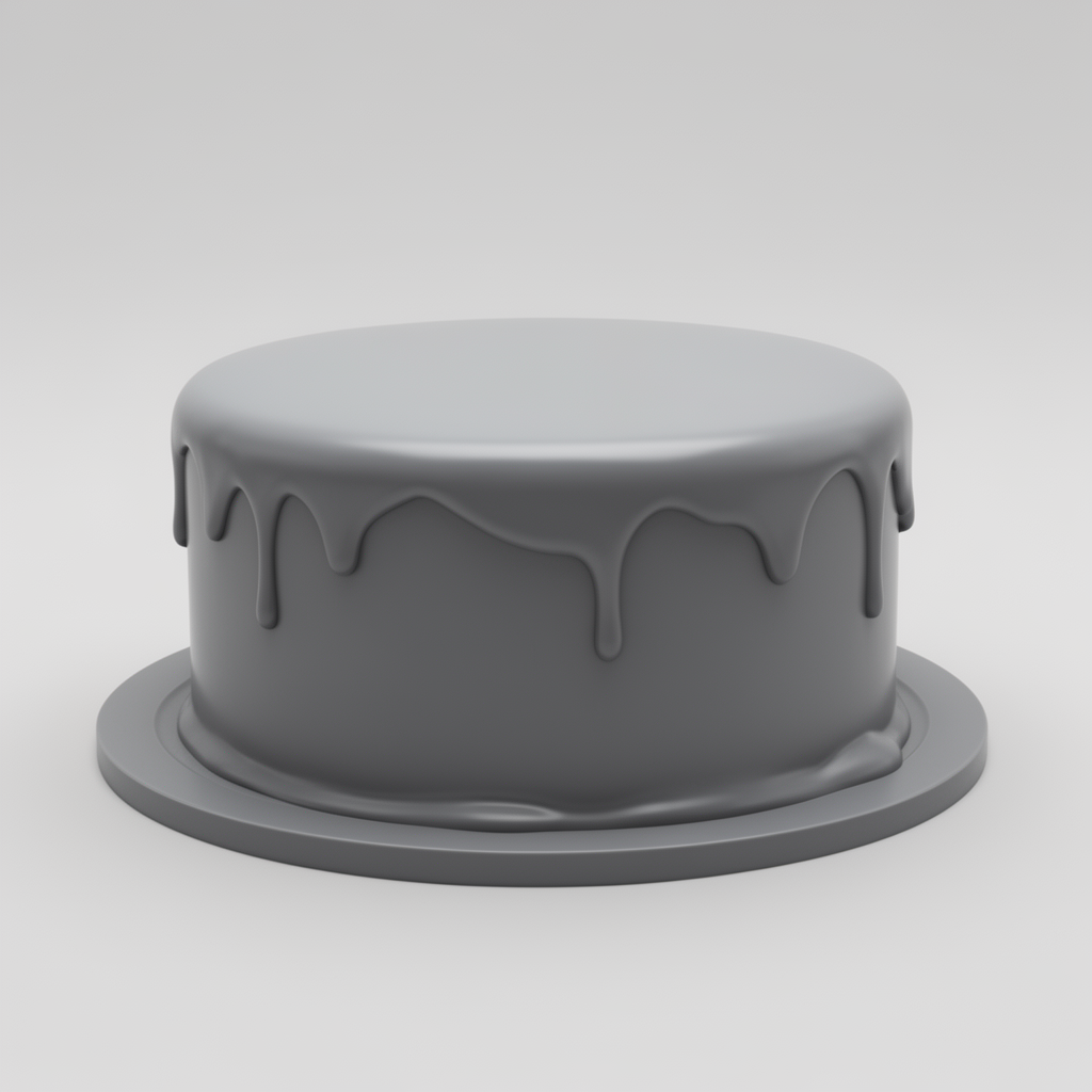 Cute Iced Cake Figurine free 3D printable STL