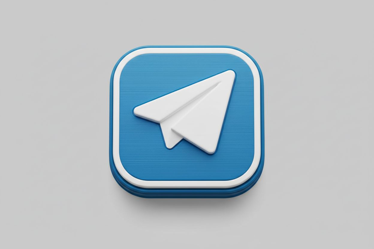 Telegram Logo Badge free 3D printable STL