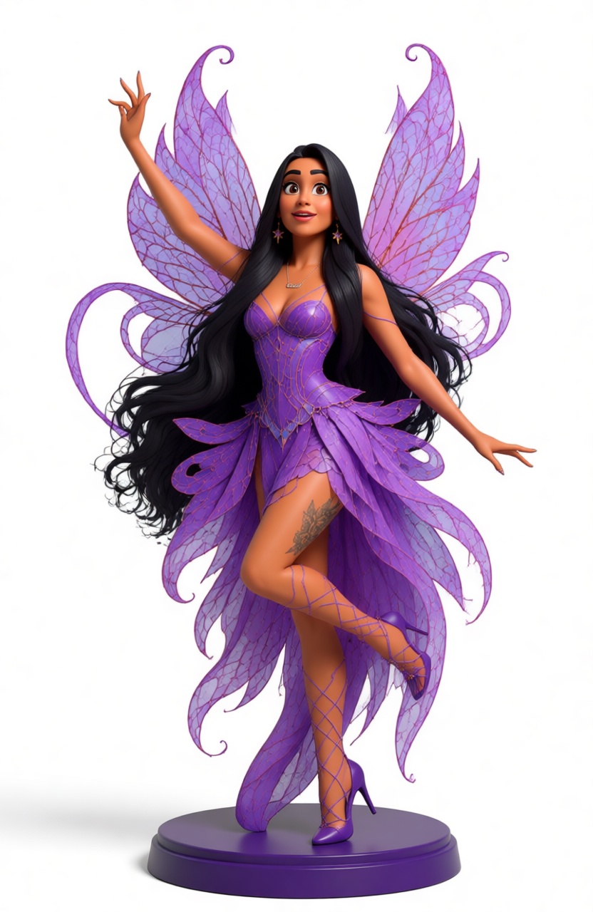 Purple Fairy Figurine free 3D printable STL