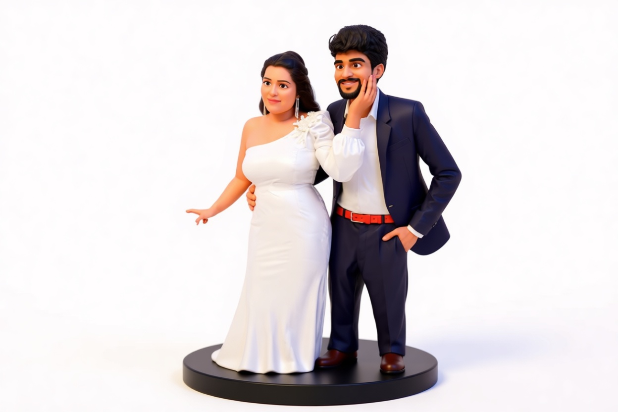 Wedding Couple Figurine free 3D printable STL