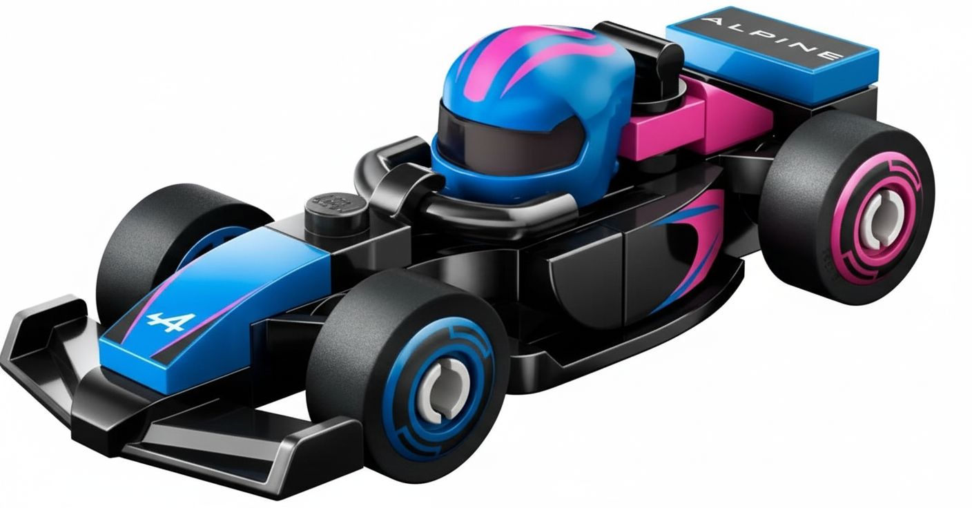 Alpine F1 Race Car free 3D printable STL