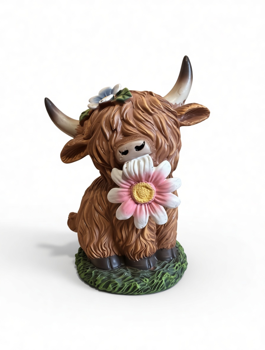 Highland Cow Figurine free 3D printable STL