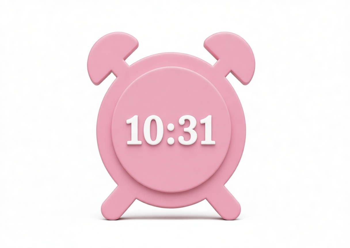 Pink Alarm Clock Model free 3D printable STL