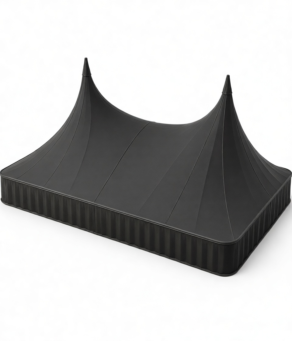 Double Peak Tent Model free 3D printable STL
