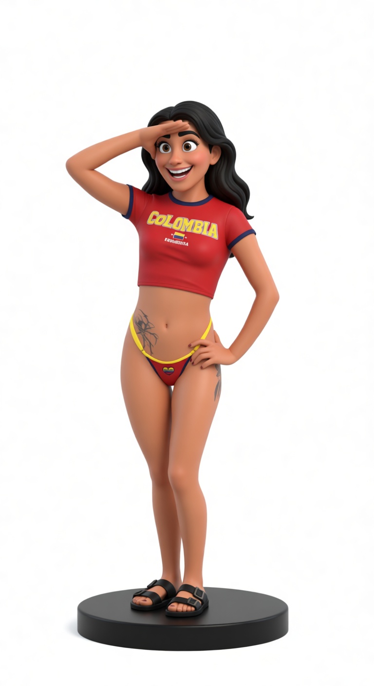Colombian Girl Figurine free 3D printable STL