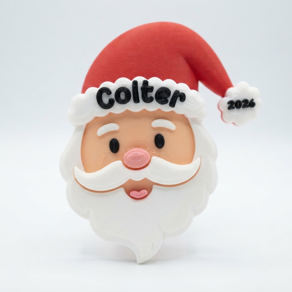 Santa Claus Face Figurine free 3D printable STL