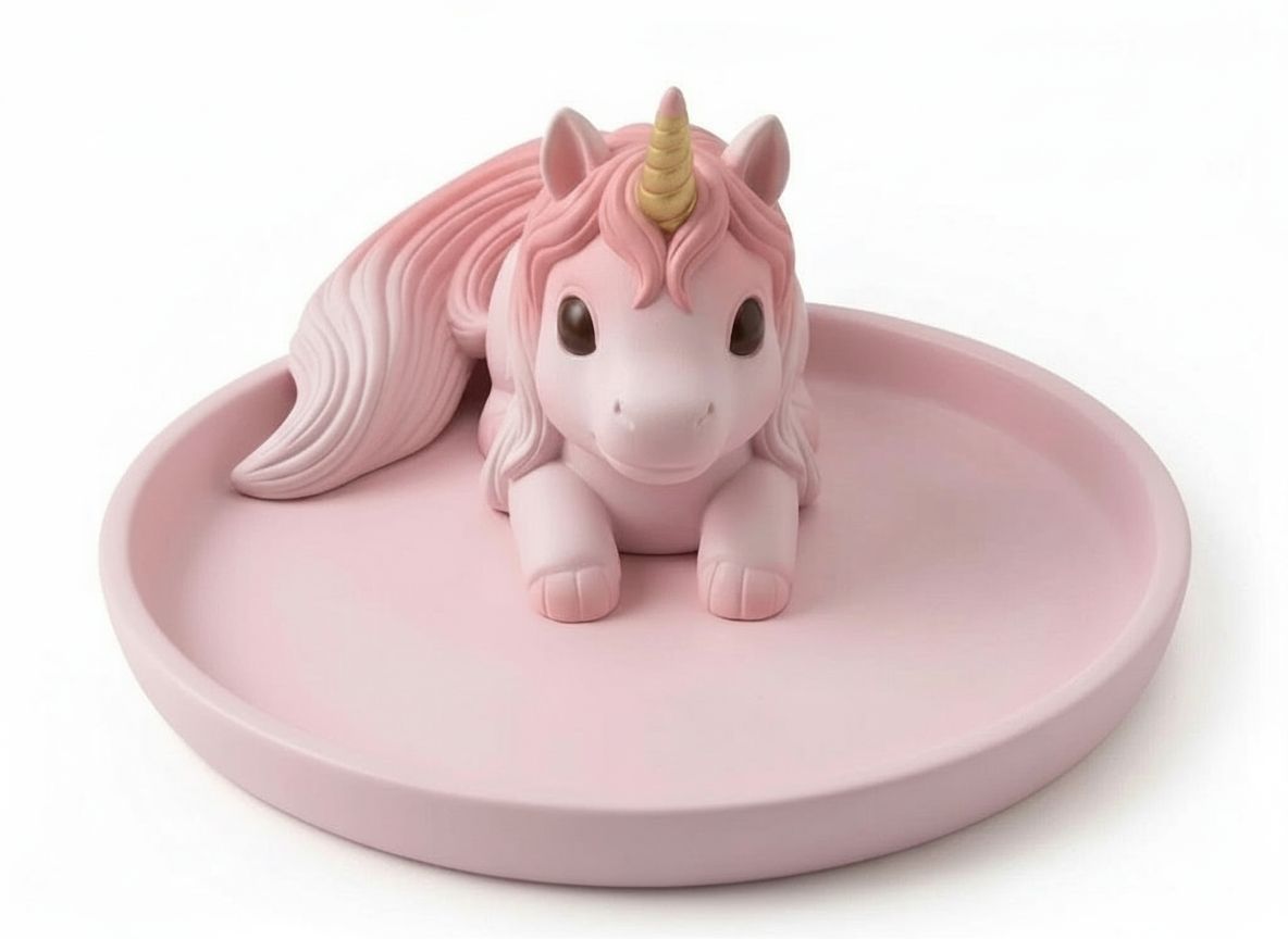 Unicorn Trinket Tray free 3D printable STL