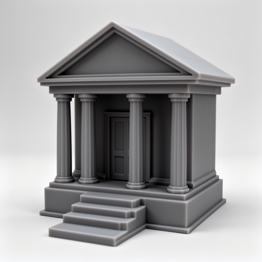 Classical House Bank free 3D printable STL