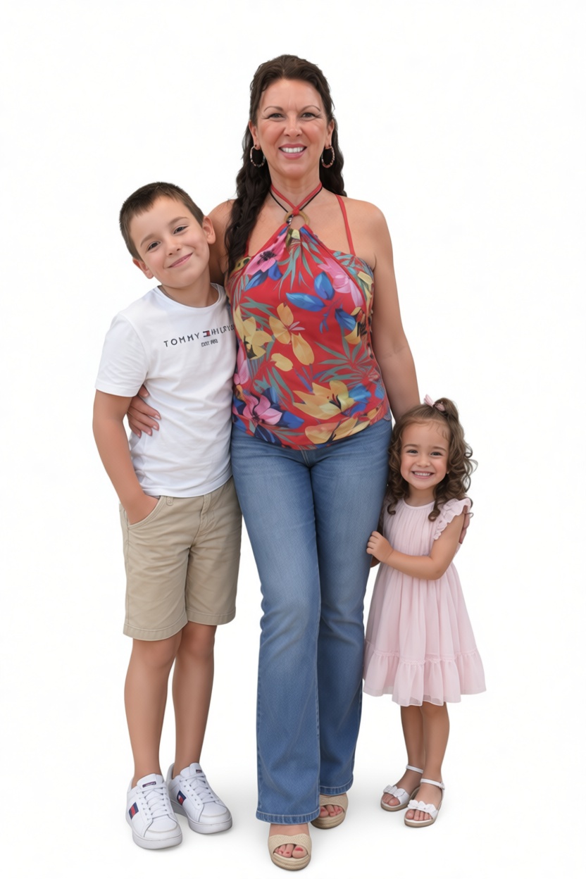 Mother with Children Figurine free 3D printable STL
