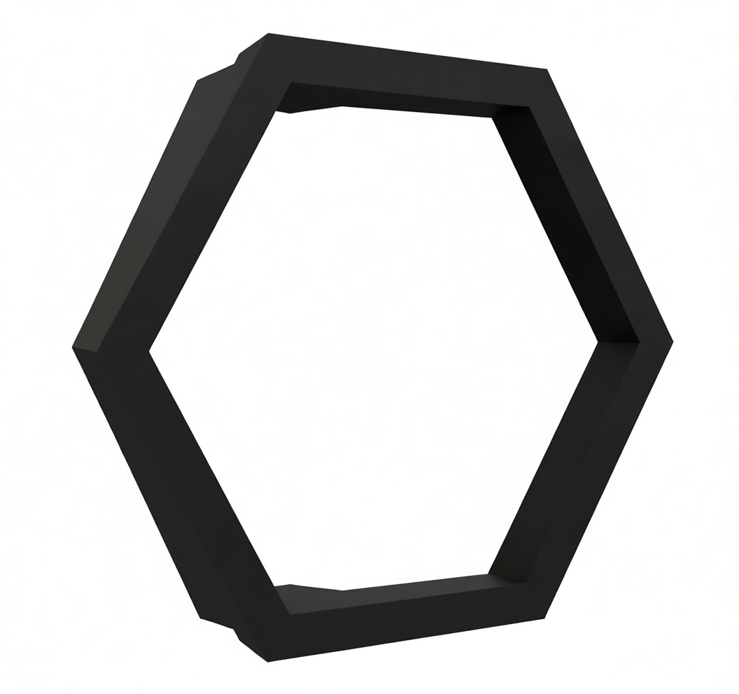 Hexagonal Frame Model free 3D printable STL
