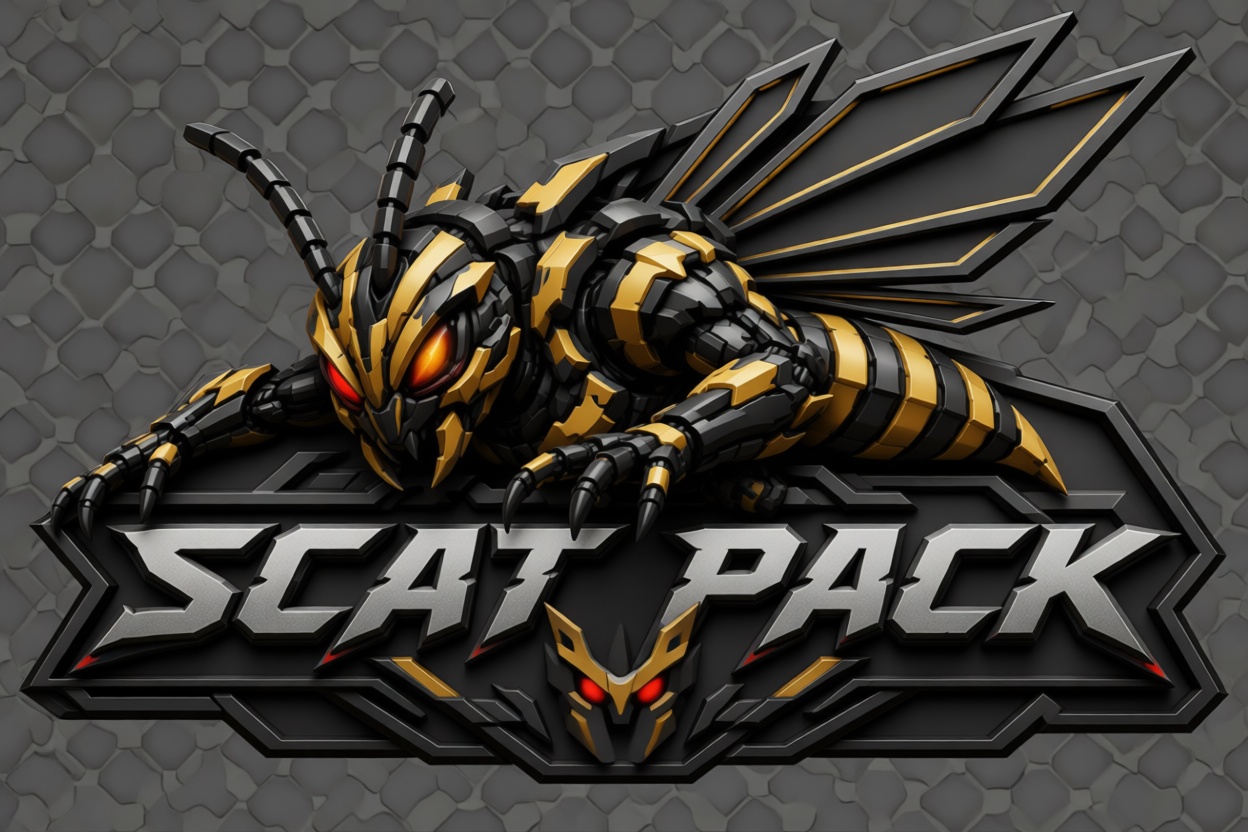Scat Pack Wasp Emblem free 3D printable STL